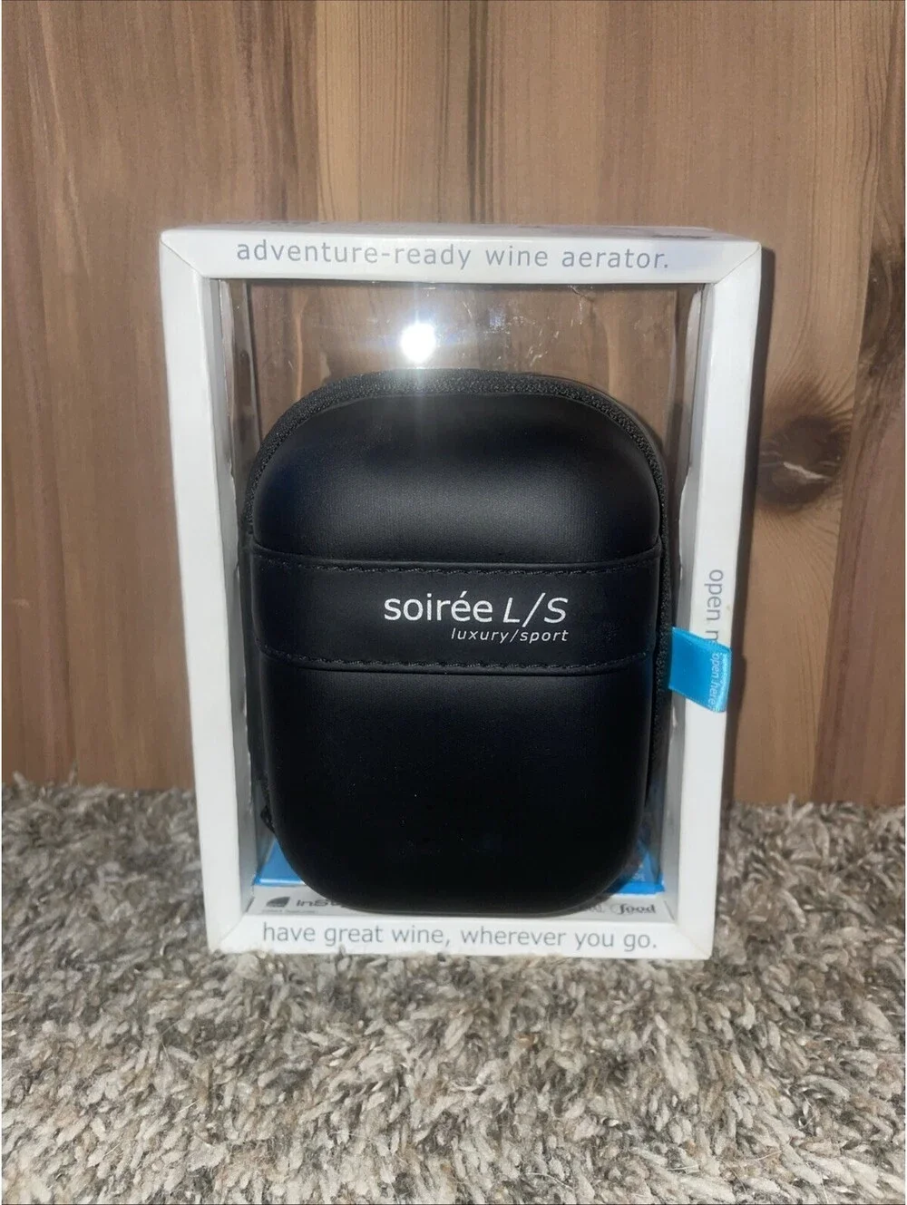 SOIRE'E Handmade Glass Wine Aerator With Travel Case